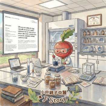 長庚青黛油膏研究論文示意